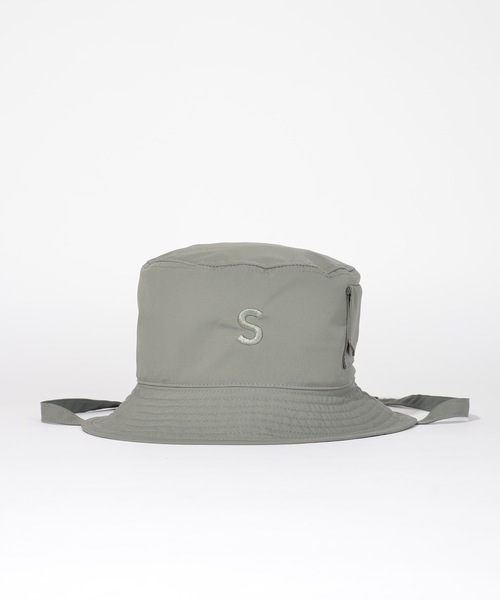 SUPERTHANKS(スーパーサンクス)の「ロゴ刺繍バイカラーバケットハット(ハット・メンズ・ライトカーキ/ライトブラック/ブラック/モカ・ONE SIZE)」の18枚目の写真