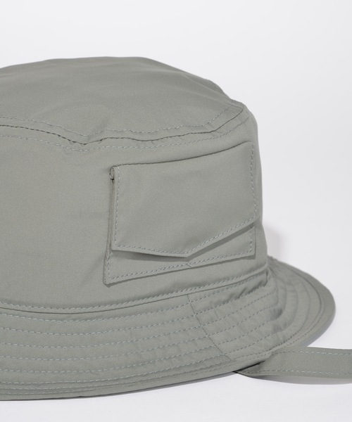 SUPERTHANKS(スーパーサンクス)の「ロゴ刺繍バイカラーバケットハット(ハット・メンズ・ライトカーキ/ライトブラック/ブラック/モカ・ONE SIZE)」の21枚目の写真