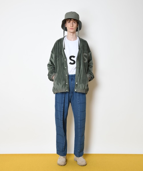 SUPERTHANKS(スーパーサンクス)の「ロゴ刺繍バイカラーバケットハット(ハット・メンズ・ライトカーキ/ライトブラック/ブラック/モカ・ONE SIZE)」の8枚目の写真