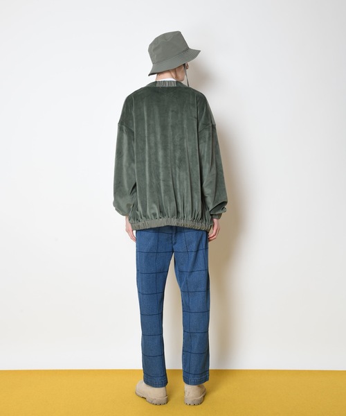 SUPERTHANKS(スーパーサンクス)の「ロゴ刺繍バイカラーバケットハット(ハット・メンズ・ライトカーキ/ライトブラック/ブラック/モカ・ONE SIZE)」の10枚目の写真