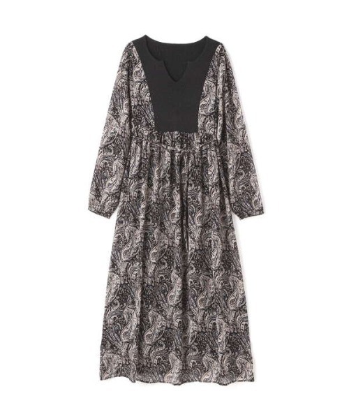 N.(N. Natural Beauty Basic)(エヌエヌナチュラルビューティーベーシック)の「【S Size Line】◆ニット切替カフタンワンピース(ワンピース・レディース・ブラック系その他/ブラウン系その他・SMALL/MEDIUM)」の14枚目の写真