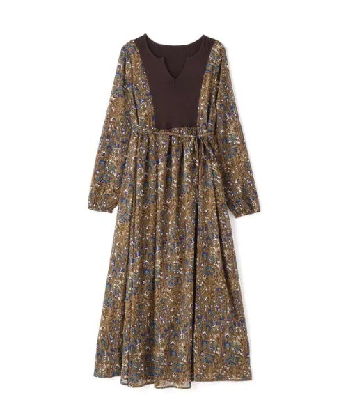 N.(N. Natural Beauty Basic)(エヌエヌナチュラルビューティーベーシック)の「【S Size Line】◆ニット切替カフタンワンピース(ワンピース・レディース・ブラック系その他/ブラウン系その他・SMALL/MEDIUM)」の16枚目の写真