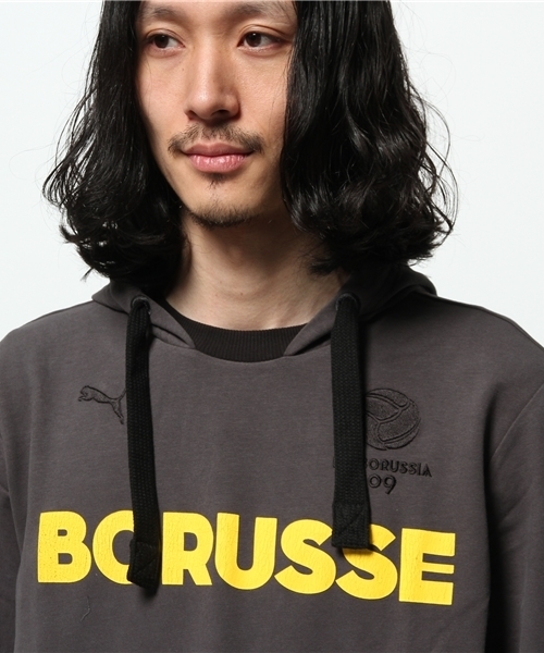 PUMA(プーマ)の「ボルシア ドルトムント T7フーディー(パーカー・メンズ・ブラック/グレー・LARGE/MEDIUM/SMALL/X-SMALL/X-LARGE)」の8枚目の写真