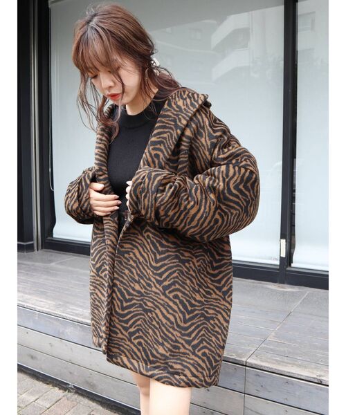 EVRIS（エヴリス）の「ドルマンルーズコート（その他アウター・レディース・ピンク/その他1/ブラック・FREE）」の18枚目の写真