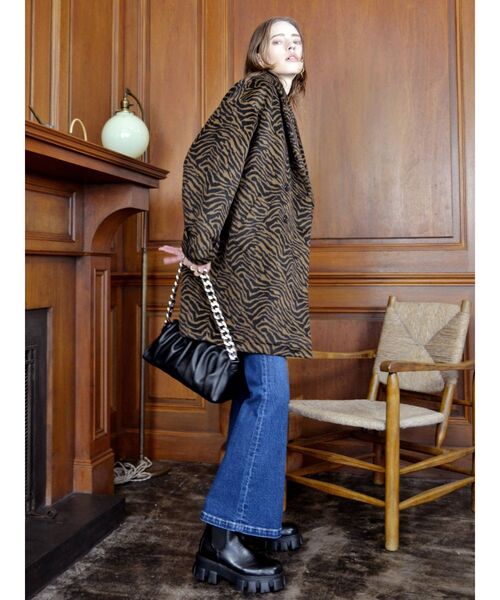 EVRIS（エヴリス）の「ドルマンルーズコート（その他アウター・レディース・ピンク/その他1/ブラック・FREE）」の16枚目の写真