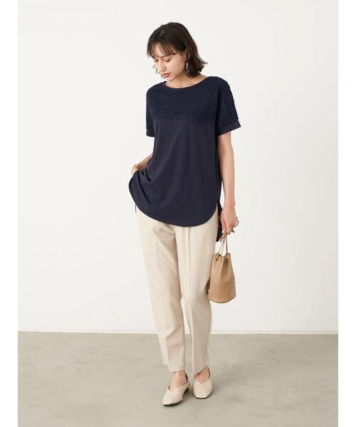 earth music&ecology(アースミュージックアンドエコロジー)の「ドロップアクリルイヤリング *(イヤリング・レディース・ブラウン/ラベンダー・FREE)」の7枚目の写真