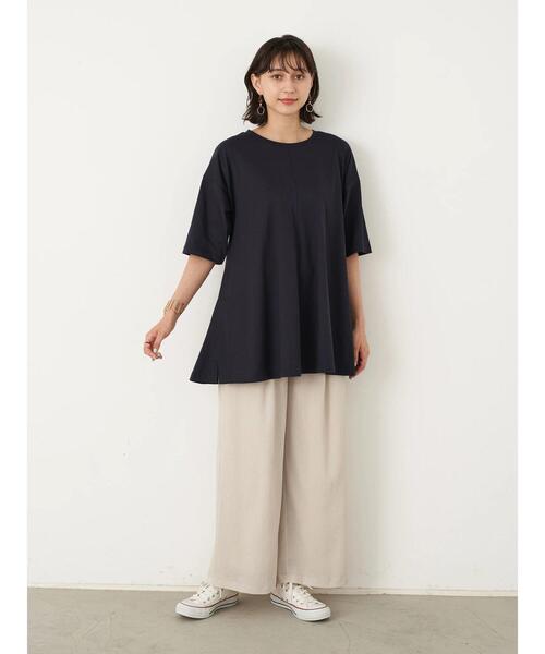 earth music&ecology(アースミュージックアンドエコロジー)の「ドロップアクリルイヤリング *(イヤリング・レディース・ブラウン/ラベンダー・FREE)」の9枚目の写真