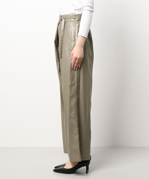 LUCA/LADY LUCK LUCA（ルカ/レディラックルカ）の「LC/LLL ベルト付きメタルパンツ（その他パンツ・レディース・カーキ/ミント・FREE）」の8枚目の写真