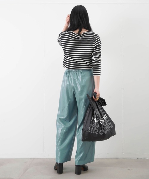 LUCA/LADY LUCK LUCA（ルカ/レディラックルカ）の「LC/LLL ベルト付きメタルパンツ（その他パンツ・レディース・カーキ/ミント・FREE）」の9枚目の写真