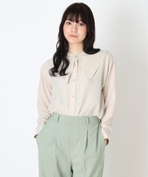 DRESKIP | 【2点セット】付け襟×バンドカラーチュニック(チュニック)