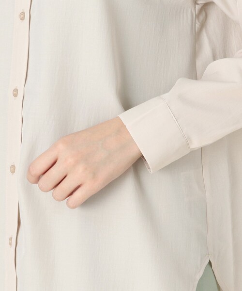 DRESKIP（ドレスキップ）の「◆【2点セット】付け襟×バンドカラーチュニック（チュニック・レディース・ベビーピンク/ブラック/ナチュラル・02/03/04）」の9枚目の写真