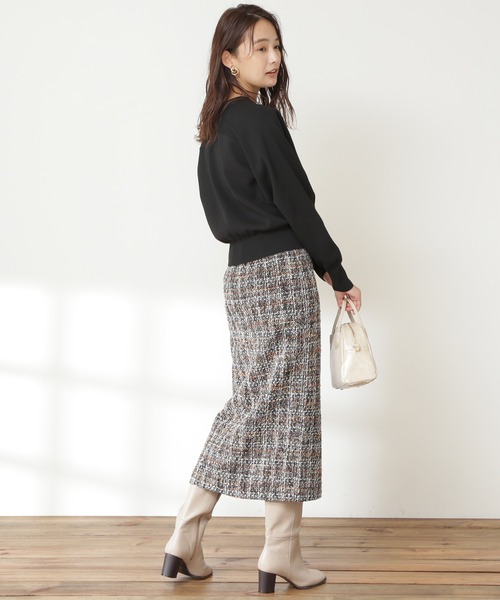 N.（N. Natural Beauty Basic）（エヌエヌナチュラルビューティーベーシック）の「【S Size Line】◆ツイードタイトスカート（スカート・レディース・ホワイト系その他/ブラック系その他/ブラック系その他2・SMALL/MEDIUM）」の11枚目の写真