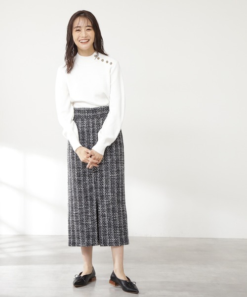 N.（N. Natural Beauty Basic）（エヌエヌナチュラルビューティーベーシック）の「【S Size Line】◆ツイードタイトスカート（スカート・レディース・ホワイト系その他/ブラック系その他/ブラック系その他2・SMALL/MEDIUM）」の20枚目の写真