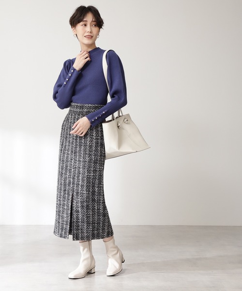 N.（N. Natural Beauty Basic）（エヌエヌナチュラルビューティーベーシック）の「【S Size Line】◆ツイードタイトスカート（スカート・レディース・ホワイト系その他/ブラック系その他/ブラック系その他2・SMALL/MEDIUM）」の17枚目の写真