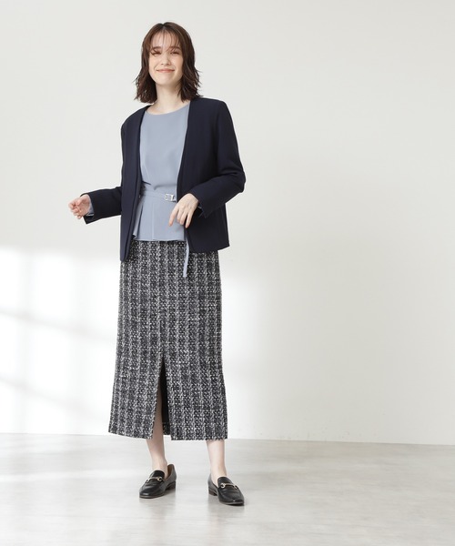 N.（N. Natural Beauty Basic）（エヌエヌナチュラルビューティーベーシック）の「【S Size Line】◆ツイードタイトスカート（スカート・レディース・ホワイト系その他/ブラック系その他/ブラック系その他2・SMALL/MEDIUM）」の21枚目の写真