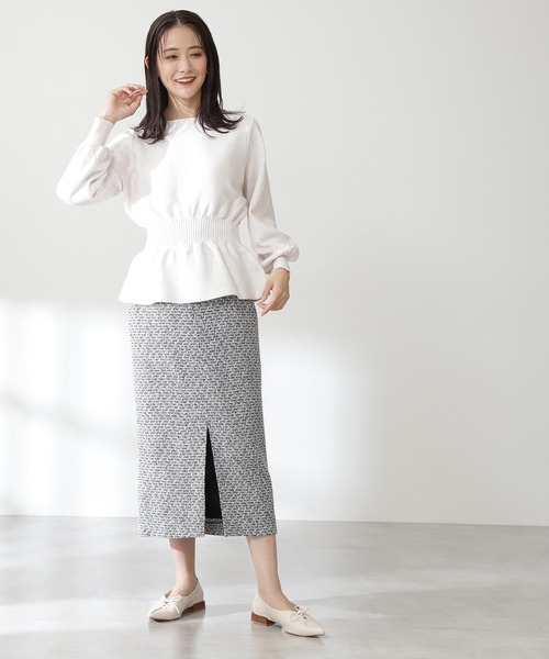 N.（N. Natural Beauty Basic）（エヌエヌナチュラルビューティーベーシック）の「【S Size Line】◆ツイードタイトスカート（スカート・レディース・ホワイト系その他/ブラック系その他/ブラック系その他2・SMALL/MEDIUM）」の15枚目の写真