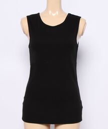 Samansa Mos2 blue | リブタンクトップ(タンクトップ)