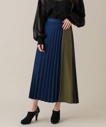 DOLLUPOOPS デニムフェイクレザースカート