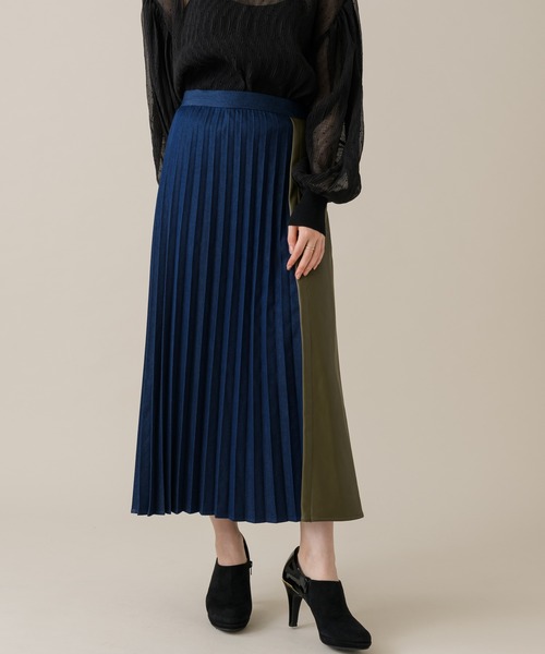 DOLLUPOOPS（ドールアップウップス）の「DOLLUPOOPS デニムフェイクレザースカート（デニムスカート・レディース・ネイビー/ブルー・FREE）」の5枚目の写真