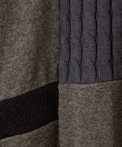 CAROLINA GLASER（カロリナ グレイサー）の「CAROLINA GLASER / ケーブルニット ワンピース（ワンピース・レディース・グレー/チャコールグレー・ONE SIZE）」の19枚目の写真