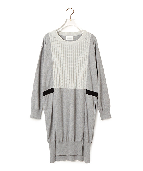 CAROLINA GLASER（カロリナ グレイサー）の「CAROLINA GLASER / ケーブルニット ワンピース（ワンピース・レディース・グレー/チャコールグレー・ONE SIZE）」の20枚目の写真