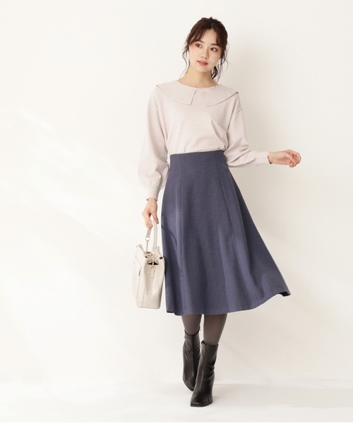 PROPORTION BODY DRESSING（プロポーションボディドレッシング）の「ライトツイードハイウエストフレアスカート / 1211220912（スカート・レディース・ブルー/ブラウン・X-SMALL/MEDIUM/SMALL）」の14枚目の写真