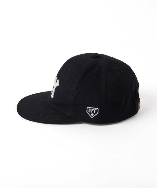EBBETS FIELD FLANNEL(エベッツフィールドフランネル)の「【別注】 <EBBETS FIELD FLANNELS> NY CAP/キャップ(キャップ・メンズ・ブラック・FREE)」の2枚目の写真