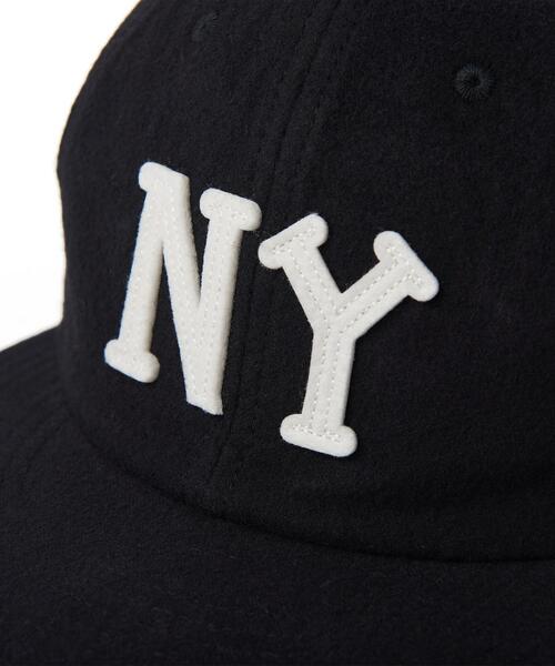 EBBETS FIELD FLANNEL(エベッツフィールドフランネル)の「【別注】 <EBBETS FIELD FLANNELS> NY CAP/キャップ(キャップ・メンズ・ブラック・FREE)」の4枚目の写真