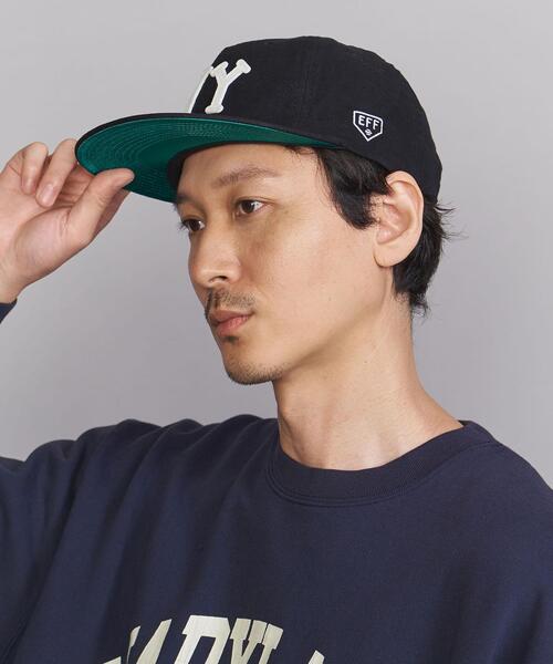 EBBETS FIELD FLANNEL(エベッツフィールドフランネル)の「【別注】 <EBBETS FIELD FLANNELS> NY CAP/キャップ(キャップ・メンズ・ブラック・FREE)」の8枚目の写真