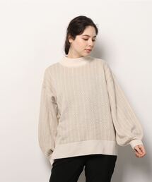 Per sist ence | Per sist ence/パーシエンス　 アクリルへリンボーン クルーニット(ニット/セーター)