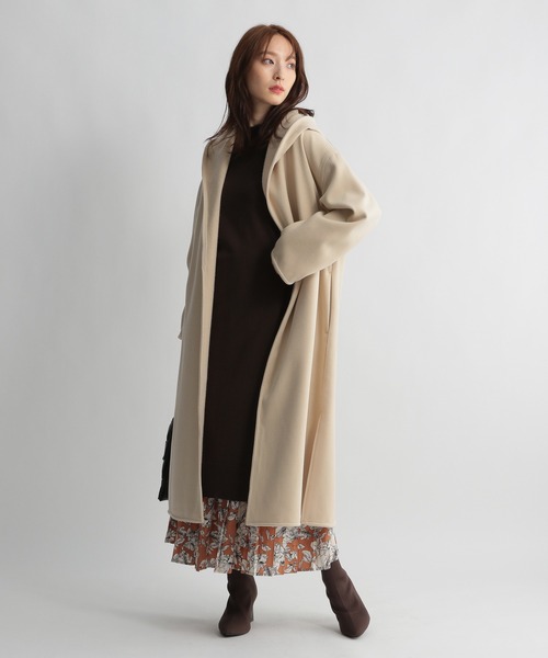 Andemiu（アンデミュウ）の「フードドロストガウンコート228382（その他アウター・レディース・ブラウン/ブルー/アイボリー・FREE）」の13枚目の写真