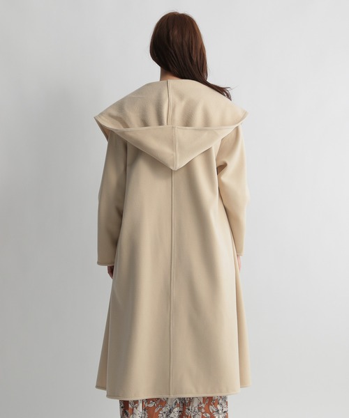 Andemiu（アンデミュウ）の「フードドロストガウンコート228382（その他アウター・レディース・ブラウン/ブルー/アイボリー・FREE）」の8枚目の写真