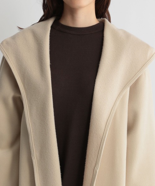 Andemiu（アンデミュウ）の「フードドロストガウンコート228382（その他アウター・レディース・ブラウン/ブルー/アイボリー・FREE）」の21枚目の写真