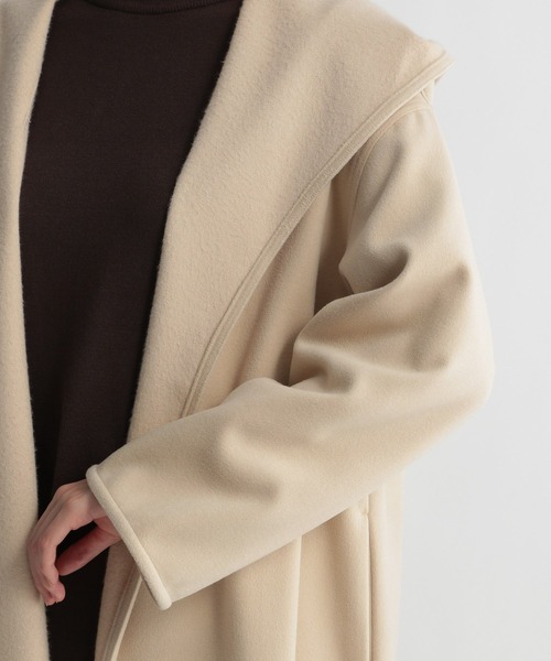 Andemiu（アンデミュウ）の「フードドロストガウンコート228382（その他アウター・レディース・ブラウン/ブルー/アイボリー・FREE）」の12枚目の写真