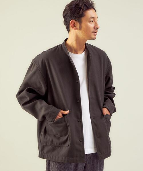 green label relaxing（グリーンレーベルリラクシング）の「＜green label relaxing＞TC ヘビーツイル S カバーオール（カバーオール・メンズ・ダークブラウン/その他1/オフホワイト・XL/S/M/L）」の3枚目の写真