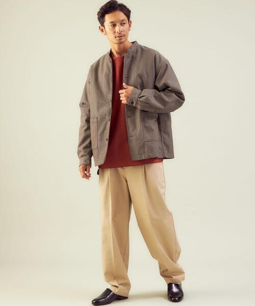 green label relaxing（グリーンレーベルリラクシング）の「＜green label relaxing＞TC ヘビーツイル S カバーオール（カバーオール・メンズ・ダークブラウン/その他1/オフホワイト・XL/S/M/L）」の4枚目の写真