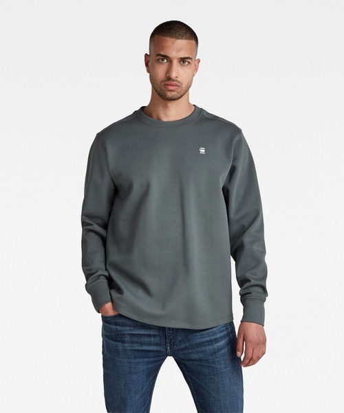 G-STAR（ジースター）の「LASH SWEATER/スウェット/ワンポイント（スウェット・メンズ・ライトグレー/グリーン系その他/ブラウン系その他・MEDIUM/X-LARGE/X-SMALL/SMALL/LARGE）」の3枚目の写真