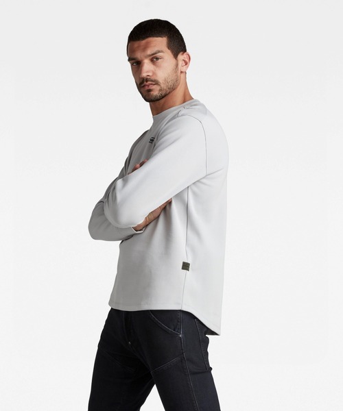 G-STAR（ジースター）の「LASH SWEATER/スウェット/ワンポイント（スウェット・メンズ・ライトグレー/グリーン系その他/ブラウン系その他・MEDIUM/X-LARGE/X-SMALL/SMALL/LARGE）」の4枚目の写真