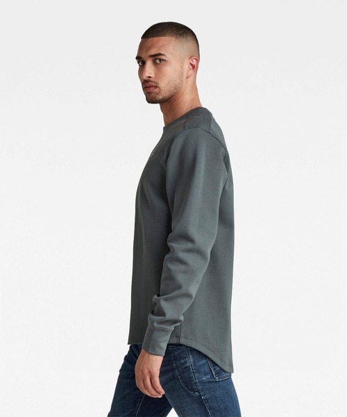 G-STAR（ジースター）の「LASH SWEATER/スウェット/ワンポイント（スウェット・メンズ・ライトグレー/グリーン系その他/ブラウン系その他・MEDIUM/X-LARGE/X-SMALL/SMALL/LARGE）」の14枚目の写真