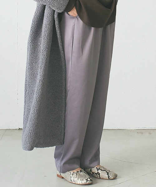 OUTERSUNSET（アウターサンセット）の「satin easy pants（その他パンツ・レディース・パープル/グリーン・FREE）」の2枚目の写真