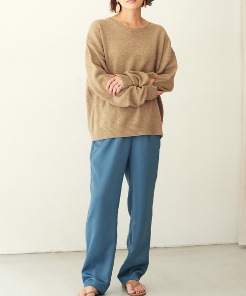 OUTERSUNSET（アウターサンセット）の「satin easy pants（その他パンツ・レディース・パープル/グリーン・FREE）」の5枚目の写真