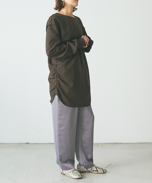 OUTERSUNSET（アウターサンセット）の「satin easy pants（その他パンツ・レディース・パープル/グリーン・FREE）」の11枚目の写真