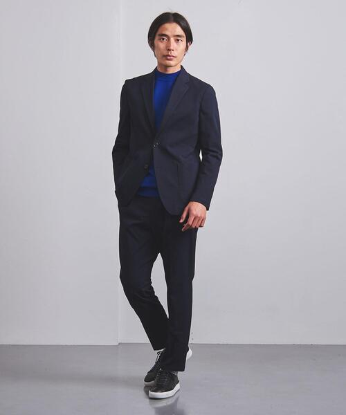 UNITED ARROWS（ユナイテッドアローズ）の「＜UNITED ARROWS "COZY"＞ ファンクション ドビー 2ボタン ジャケット（テーラードジャケット・メンズ・ダークグレー/ネイビー・S/M/L/XL）」の12枚目の写真