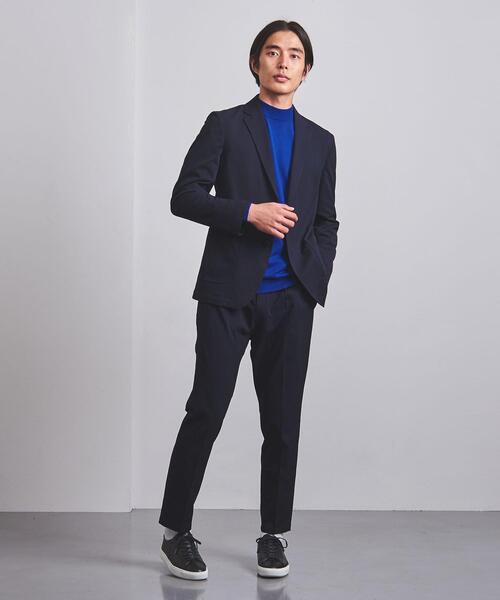 UNITED ARROWS（ユナイテッドアローズ）の「＜UNITED ARROWS "COZY"＞ ファンクション ドビー 2ボタン ジャケット（テーラードジャケット・メンズ・ダークグレー/ネイビー・S/M/L/XL）」の5枚目の写真