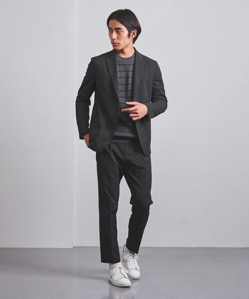 UNITED ARROWS（ユナイテッドアローズ）の「＜UNITED ARROWS "COZY"＞ ファンクション ドビー 2ボタン ジャケット（テーラードジャケット・メンズ・ダークグレー/ネイビー・S/M/L/XL）」の20枚目の写真