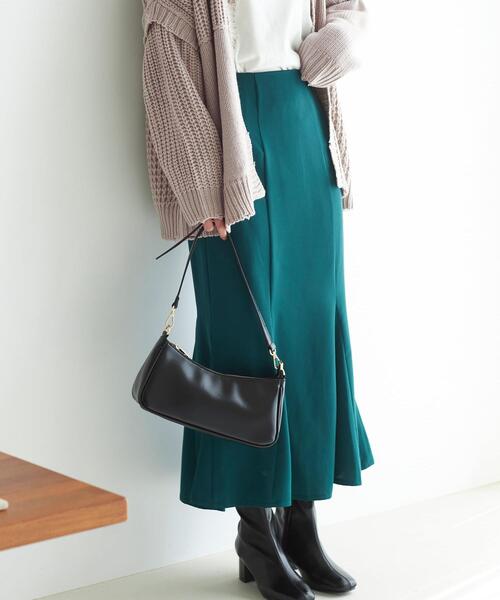 INGNI（イング）の「ツイルマーメイド／スカート（スカート・レディース・ボルドー/ベージュ/グリーン/ブラック・FREE）」の3枚目の写真