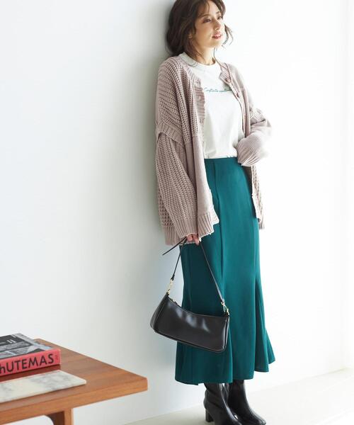 INGNI（イング）の「ツイルマーメイド／スカート（スカート・レディース・ボルドー/ベージュ/グリーン/ブラック・FREE）」の11枚目の写真