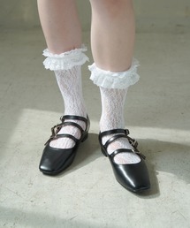 SPINNS | フェイクレザー 3ストラップパンプス(パンプス)