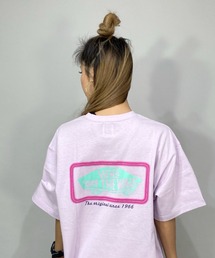【ムラサキスポーツ別注】VANS/バンズ ビッグシルエット/オーバーサイズ/スケートネオンカラーロゴTシャツ 122H3010323
