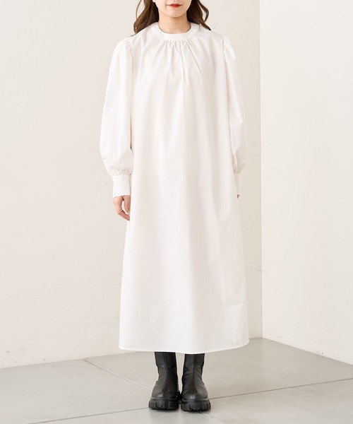 Chico(チコ)の「ケーブルベスト+ボリューム袖シャツワンピース(ワンピース・レディース・ブラック/アイボリー/ブラック系その他/ベージュ・FREE)」の16枚目の写真